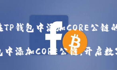 以下是关于如何在TP钱包中添加CORE公链的详细步骤与说明：

如何轻松在TP钱包中添加CORE公链，开启数字资产管理新体验